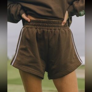 NWT Fleece Super Shorts with Stripes - Coco